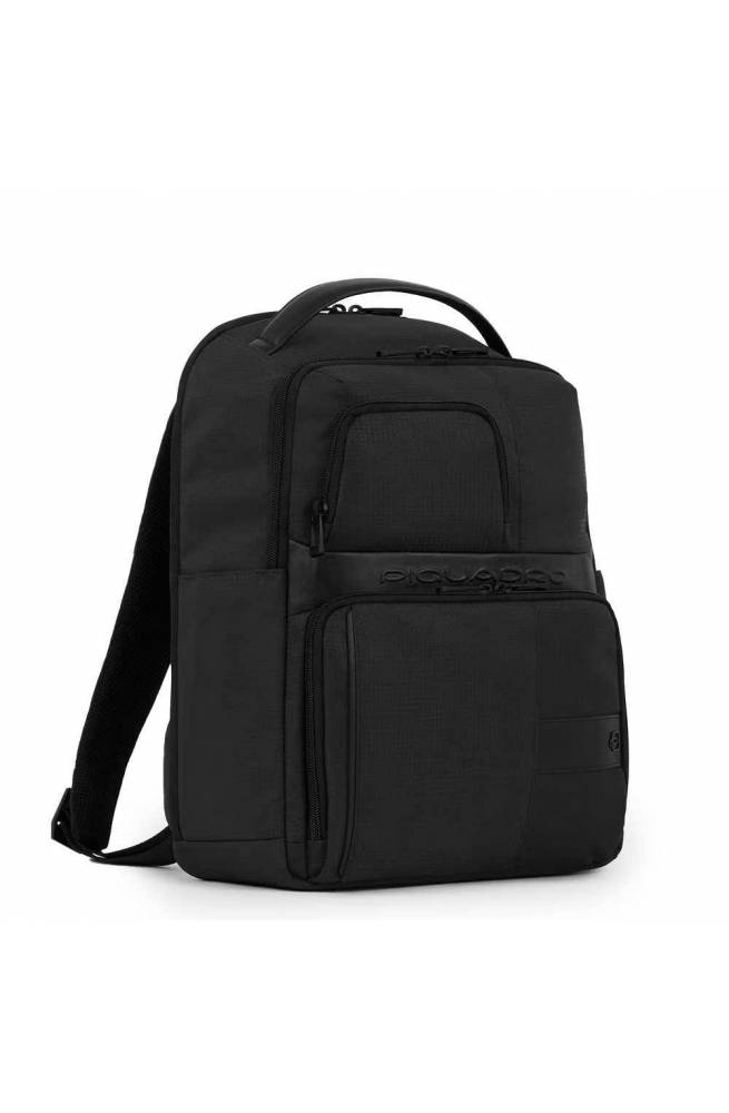 Zaino porta computer Piquadro in tessuto riciclato con tasche organizzate