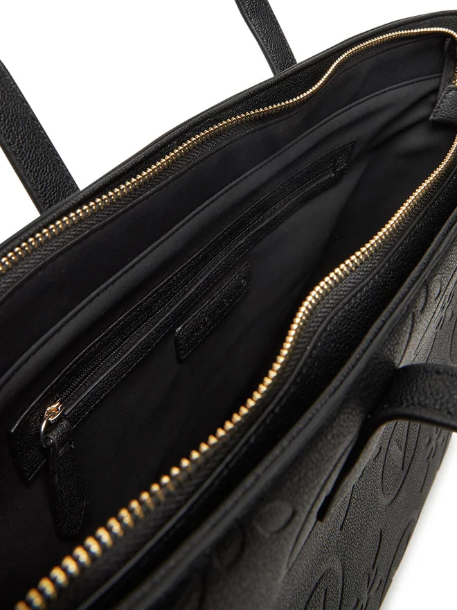 Valentino shopper Samba grande con logo in rilievo Nero TU | Giò Fashion