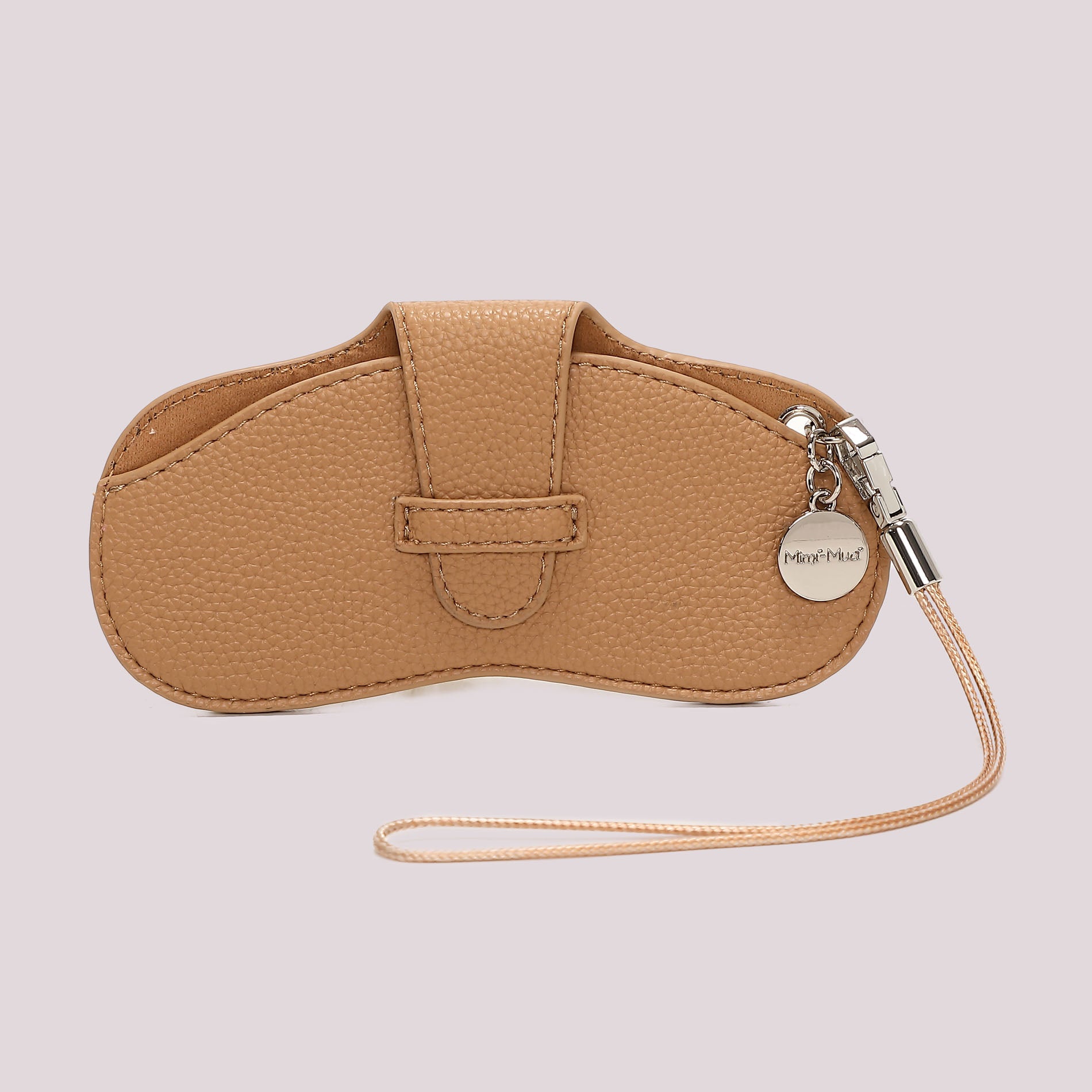 Mimi Mua porta occhiali compatto con laccetto CAMMELLO TU | Giò Fashion