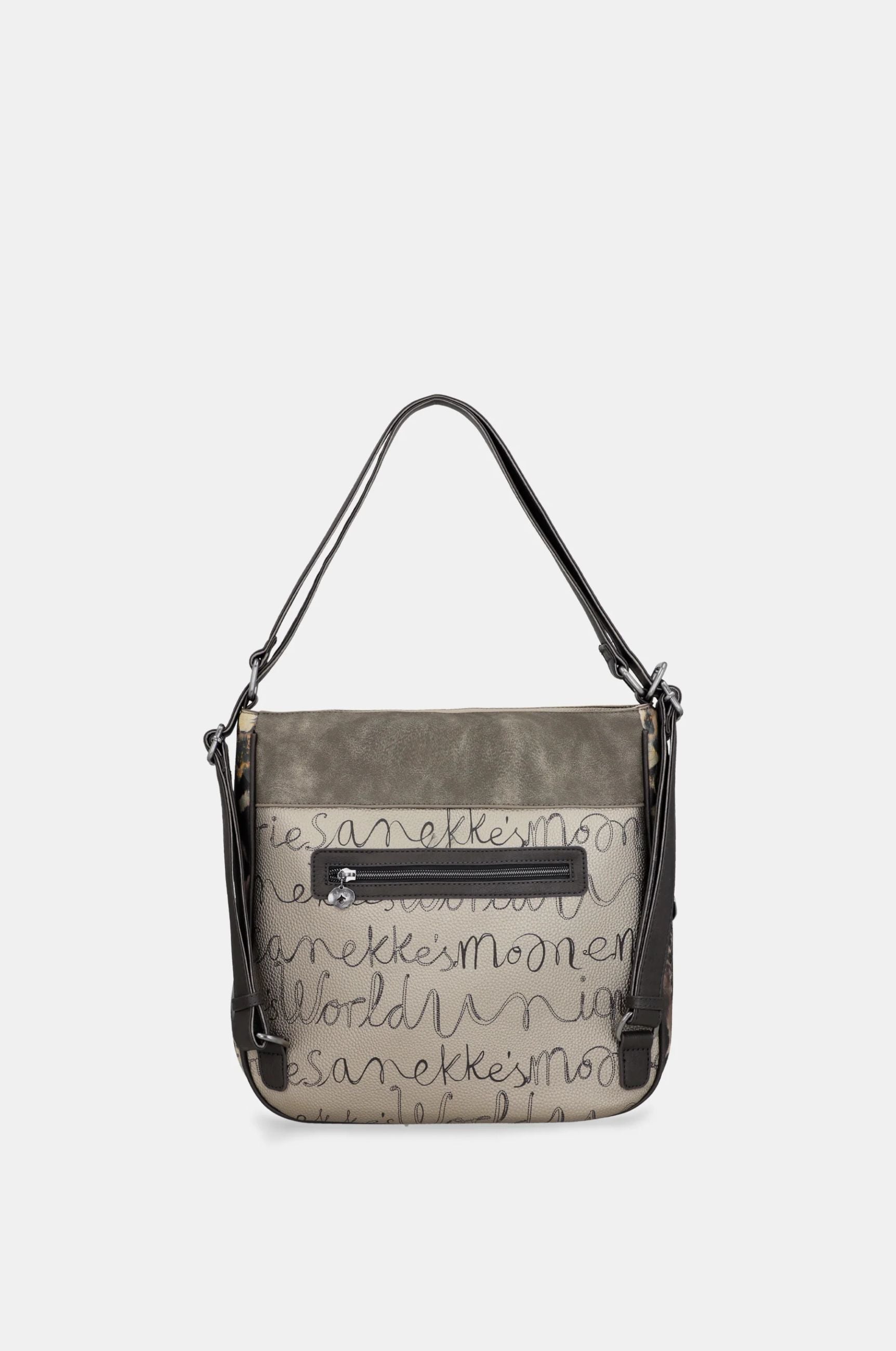Borsa a spalla trasformabile in zaino Anekke The World of Dreams Beige TU | Giò Fashion