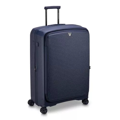 Trolley Grande Roncato Espandibile 4 Ruote Scocca Rigida Capiente BLU TU | Giò Fashion