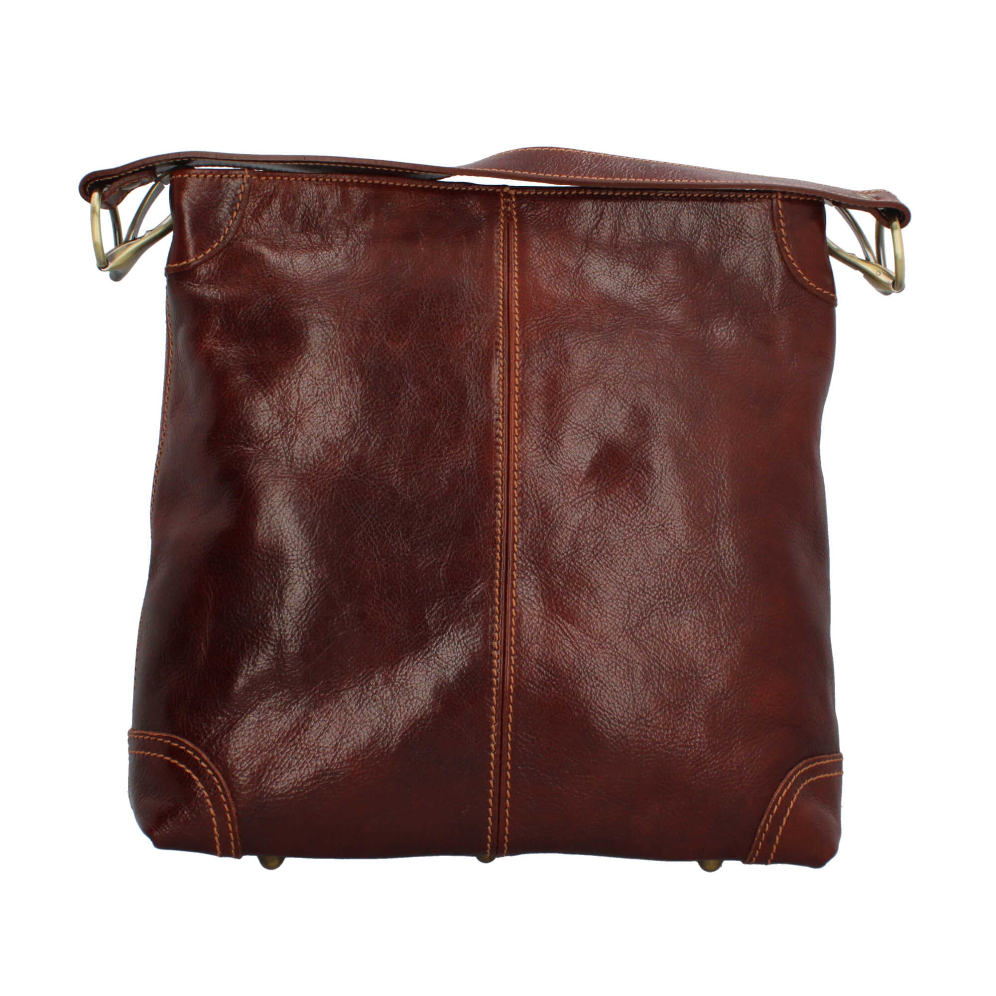 Borsa a spalla in cuoio artigianale Made in Italy