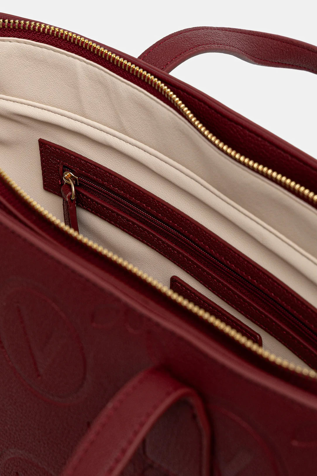 Valentino shopper Samba grande con logo in rilievo BORDEAUX TU | Giò Fashion