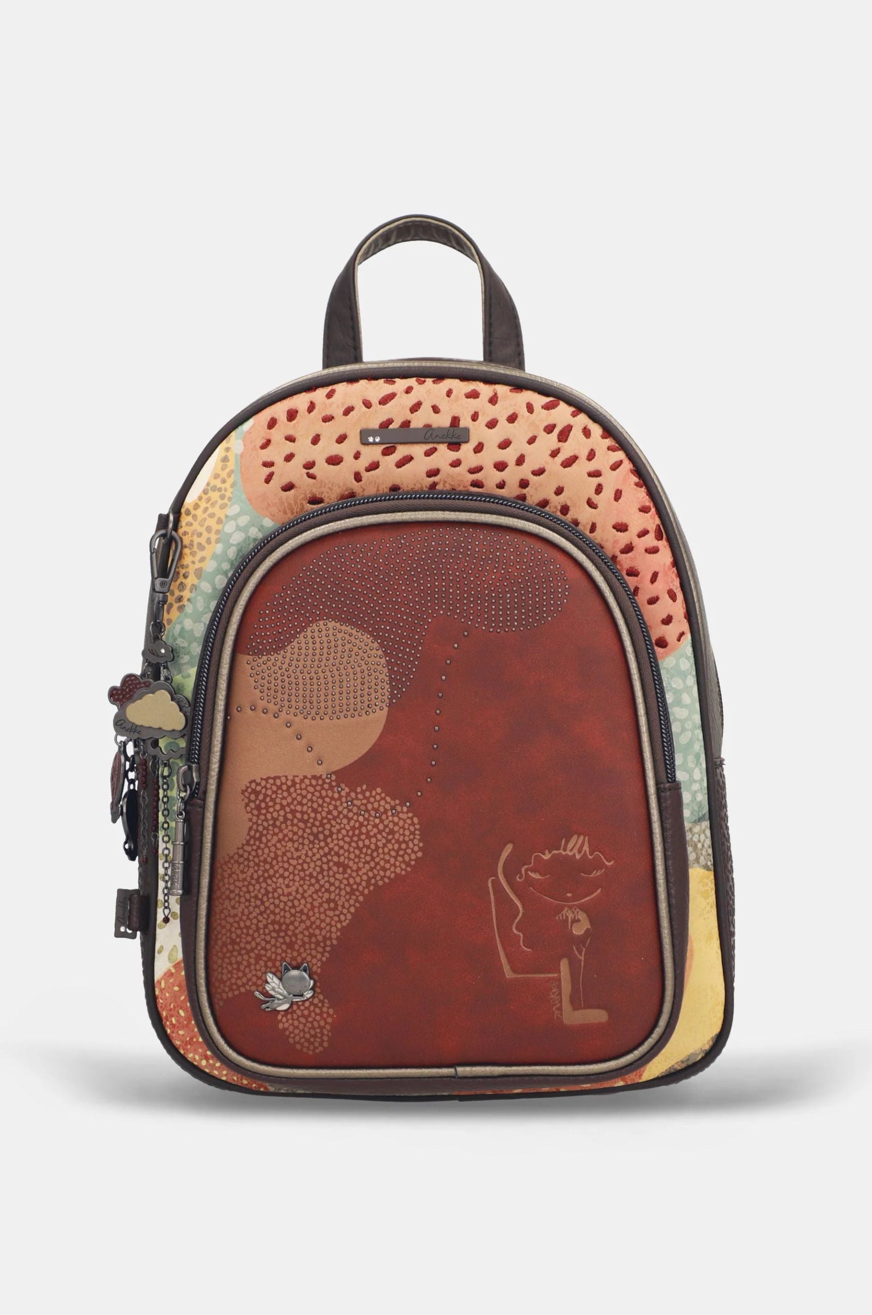 Zaino Medio Donna Anekke con Tasche e Spallacci Regolabili