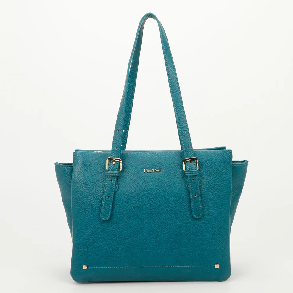 Borsa shopper con fibbie decorative Mimi Mua