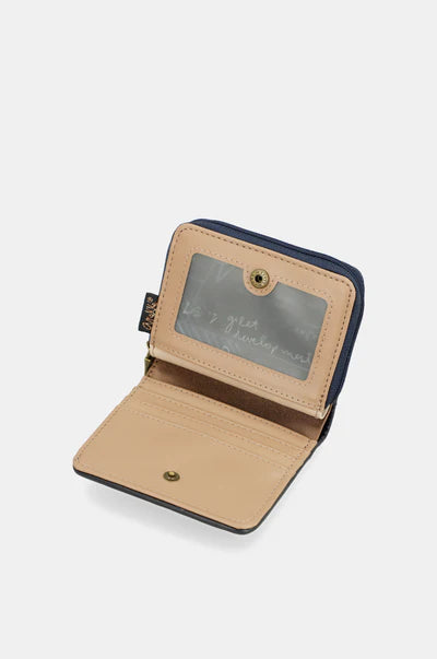 Portafoglio Anekke Contemporary compatto con ricamo logo