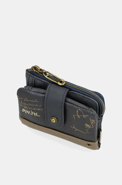 portafoglio piccolo Anekke Contemporary con chiusura zip