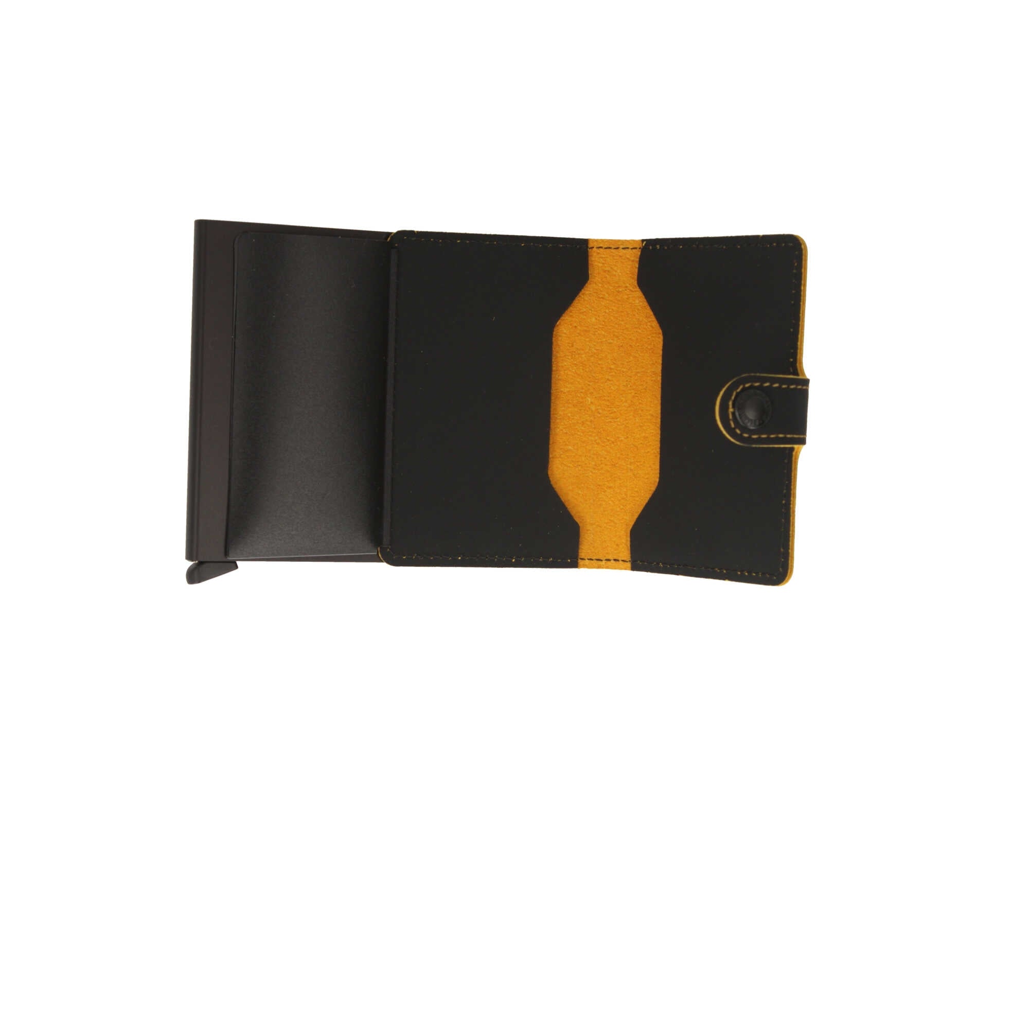 Secrid Miniwallet in Pelle con Cuciture a Contrasto e Protezione RFID