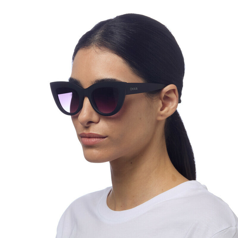 OKKIA Claudia Occhiali da Sole Donna Cat Eye Oversize con Protezione UV400