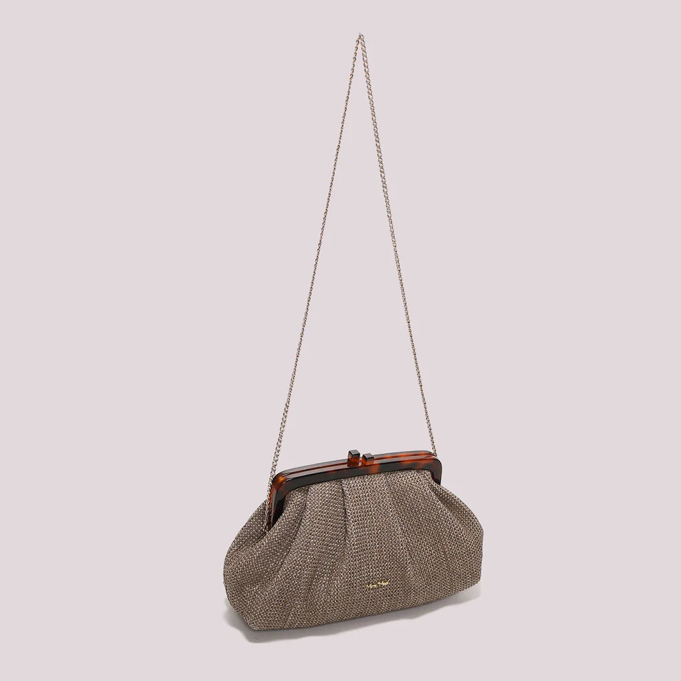 Borsa a Mano Mimi Mua Rafia Marrone TU | Giò Fashion