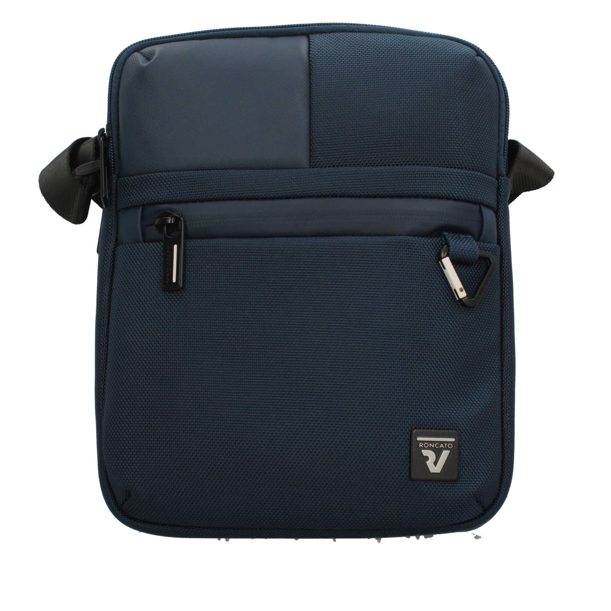 Tracolla grande Roncato rettangolare porta tablet pratica e organizzata BLU TU | Giò Fashion