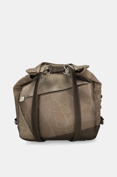 Borsa a spalla donna Anekke con zip e manici regolabili capiente Marrone TU | Giò Fashion