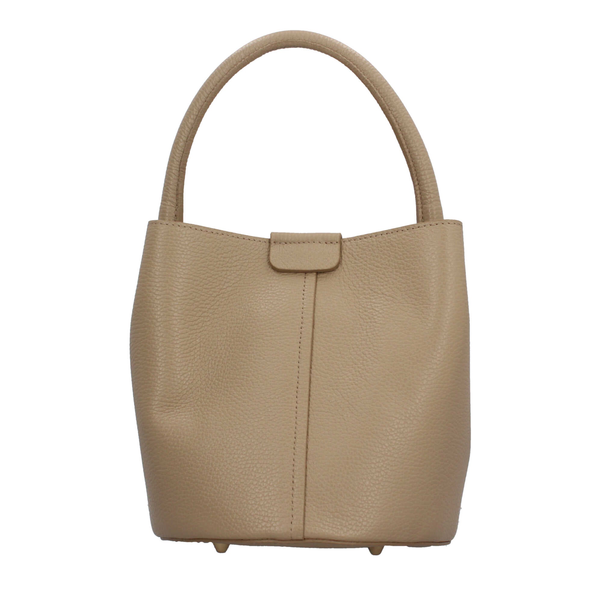 Borsa a secchiello  in pelle Made in Italy