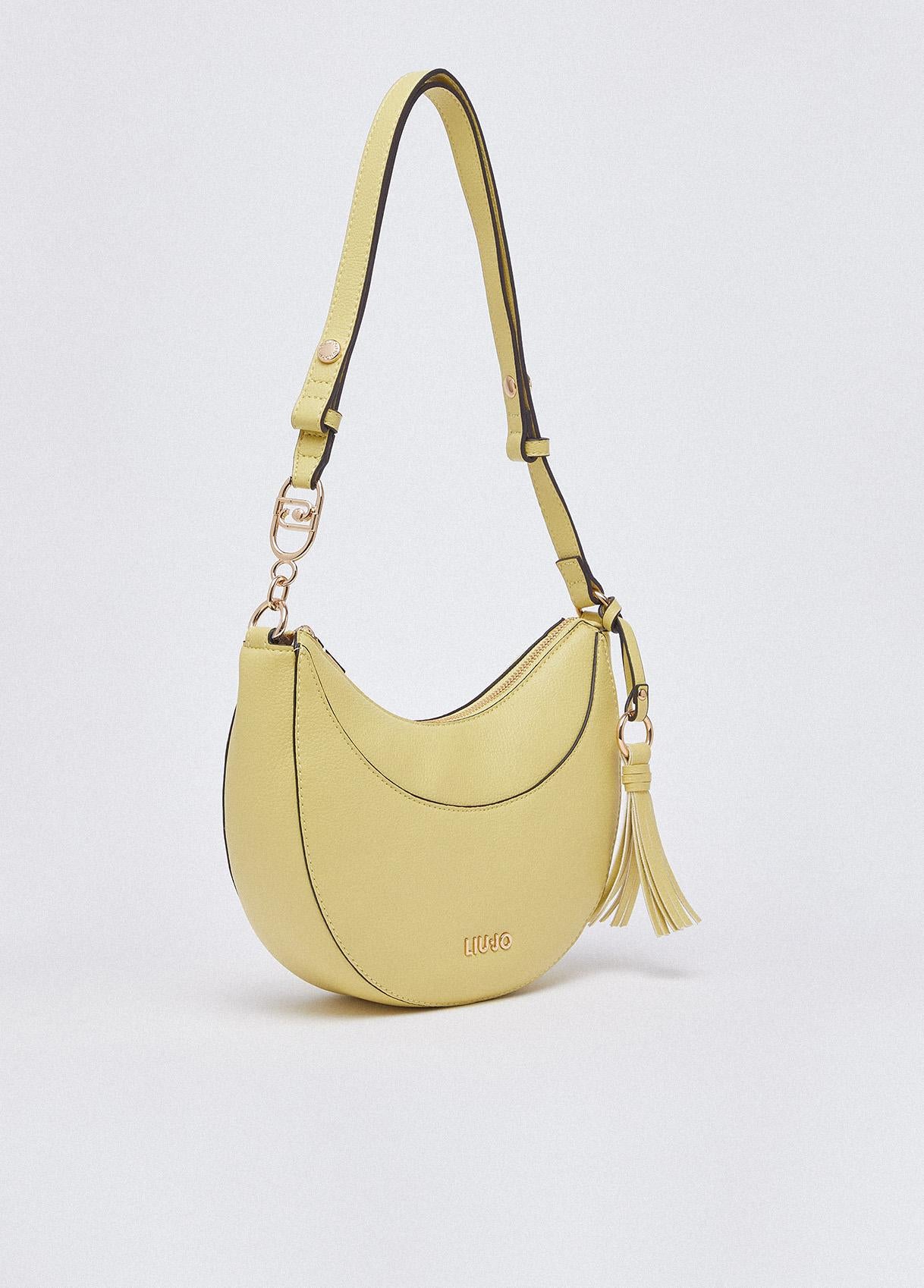 Borsa a Spalla Liu Jo con Nappina Decorativa e Tracolla Regolabile Avocado TU | Giò Fashion