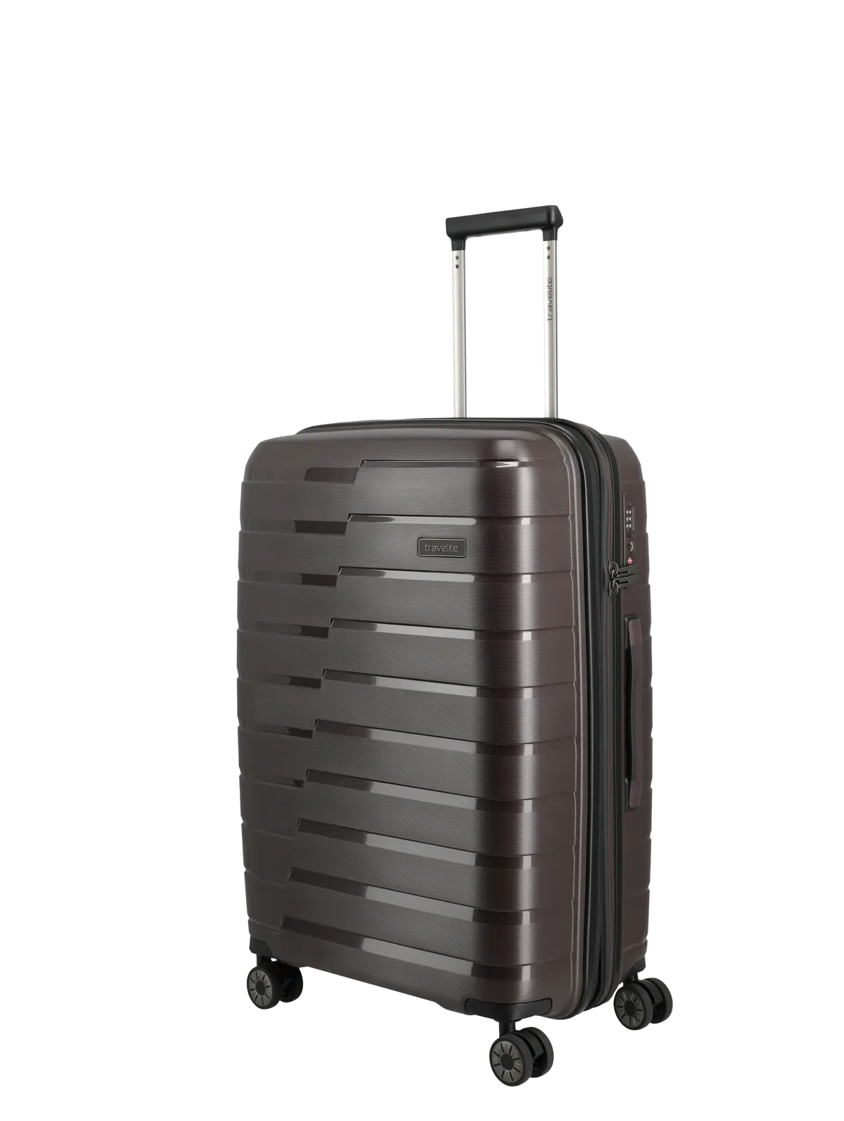 Valigia rigida Travelite Air Base M espandibile con TSA e ruote doppie Marrone TU | Giò Fashion