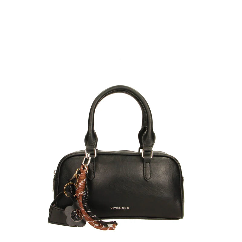 Borsa Vivienne D donna a mano compatta design elegante moderno Nero TU | Giò Fashion