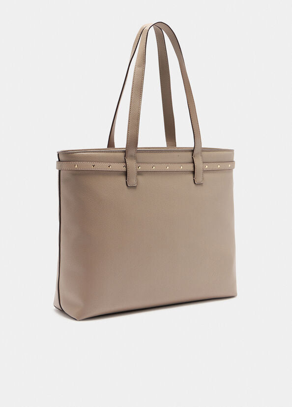Shopper Liu Jo elegante con doppi manici e borchie decorative