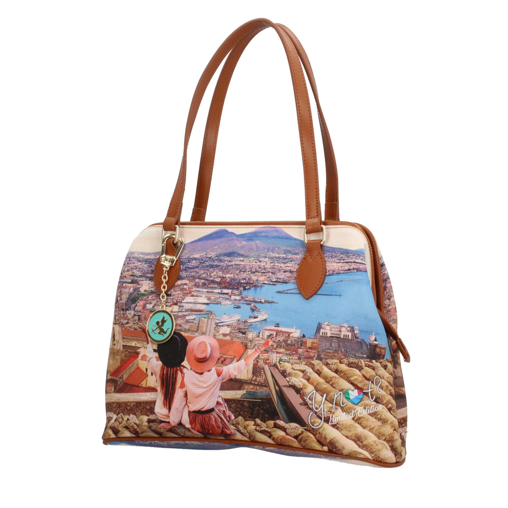 Borsa tote YNot con stampa artistica