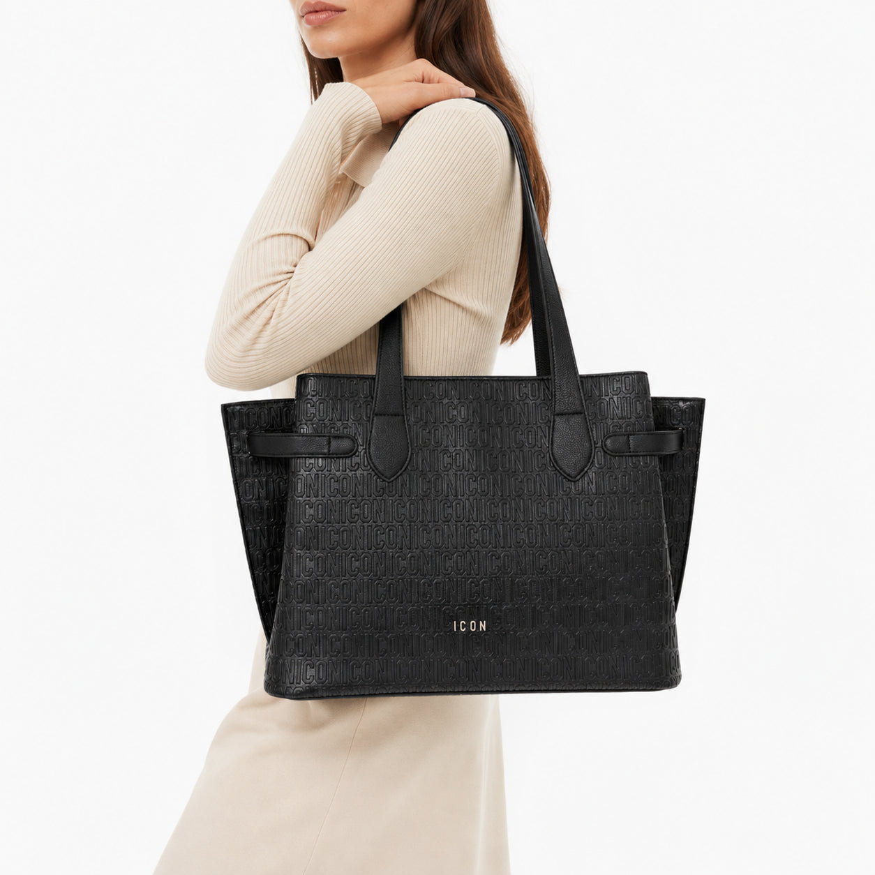 Borsa Icon Donna Shopper Grande con Doppi Manici