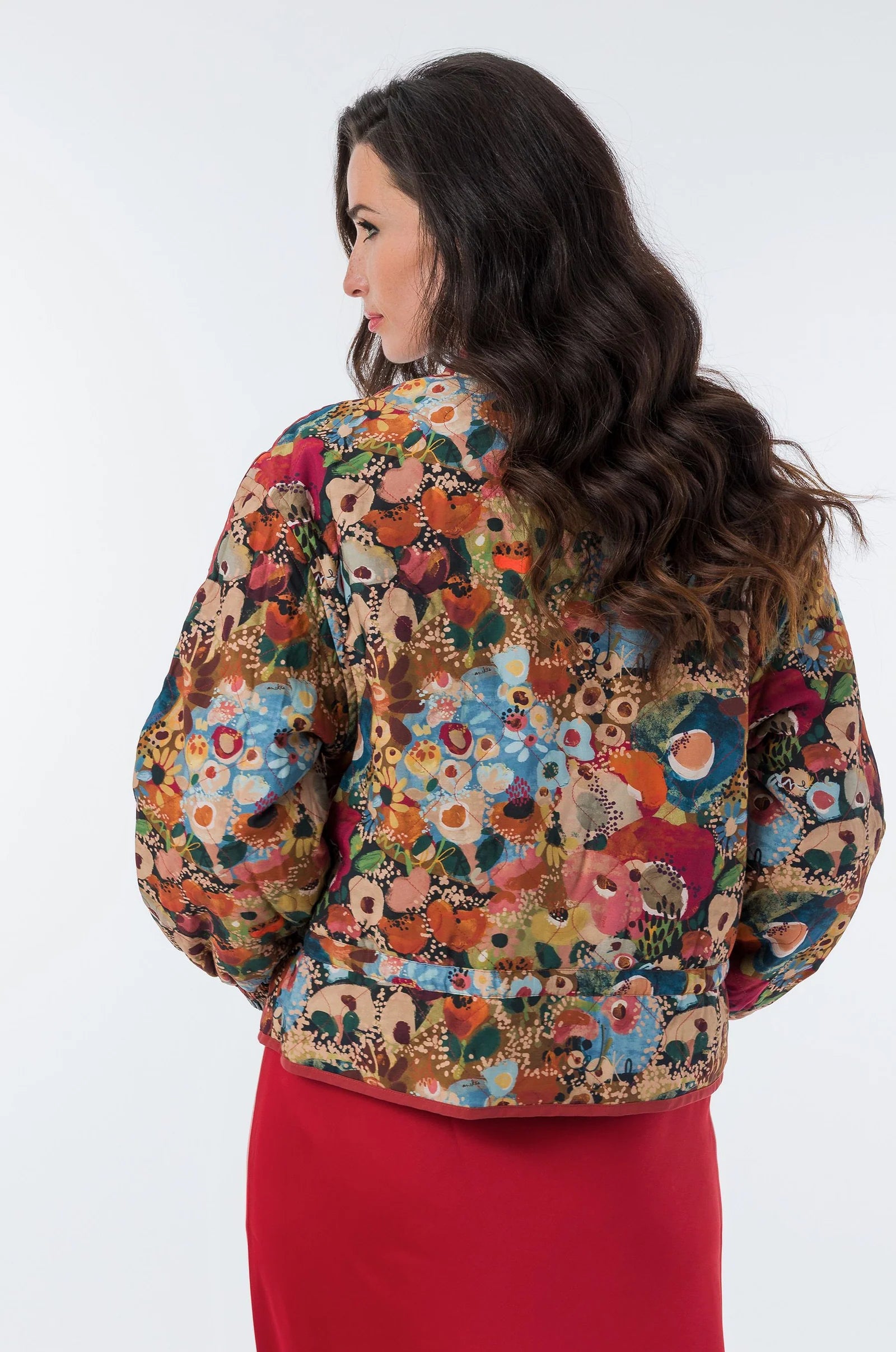 Bomber Donna Anekke Blossom Reversibile con Fantasia Artistica