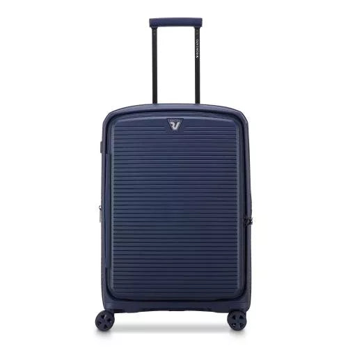 Trolley Medio Roncato Espandibile 4 Ruote Scocca Rigida Capiente BLU TU | Giò Fashion