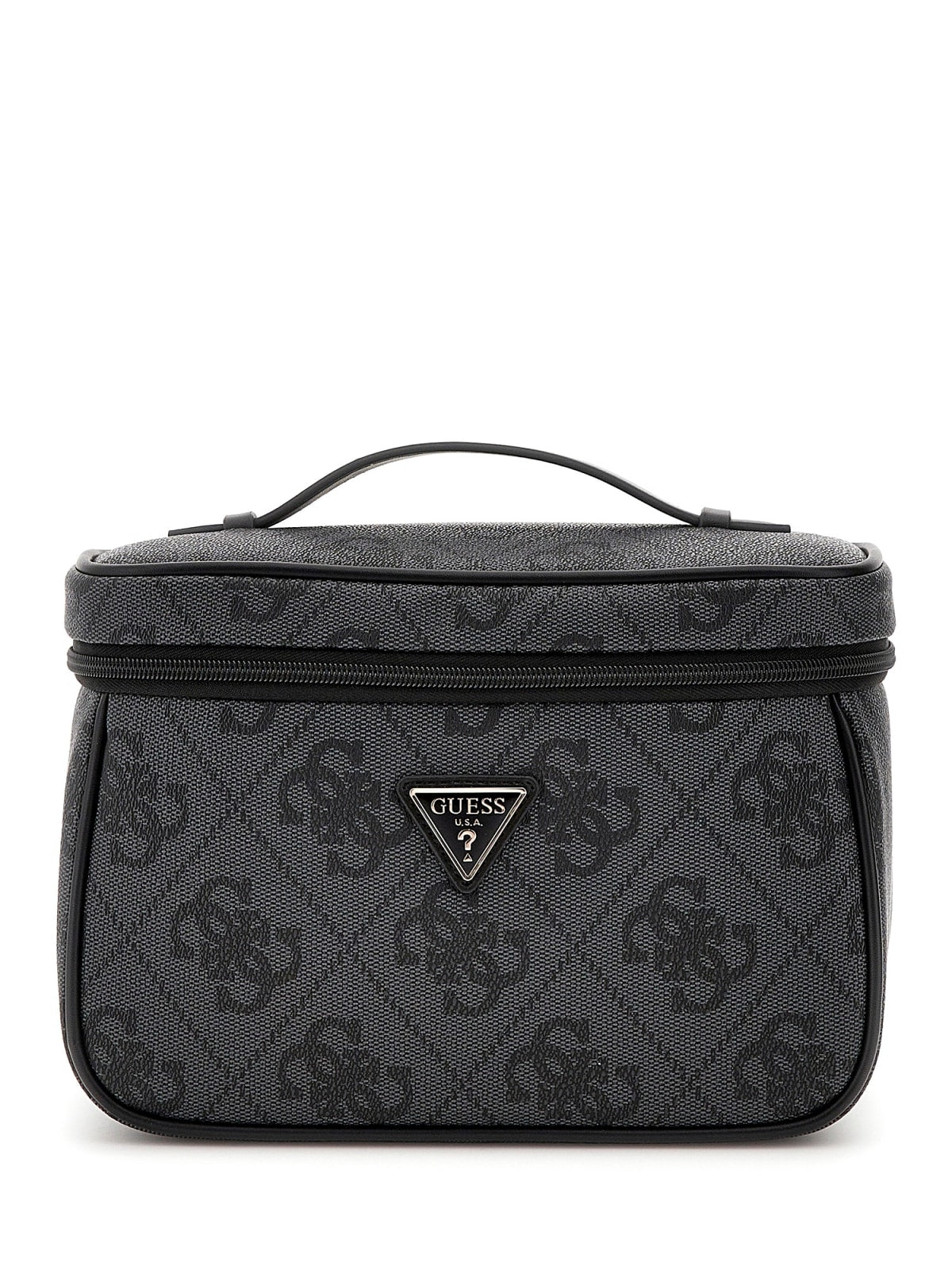Beauty case Guess donna logo all over con zip e manico