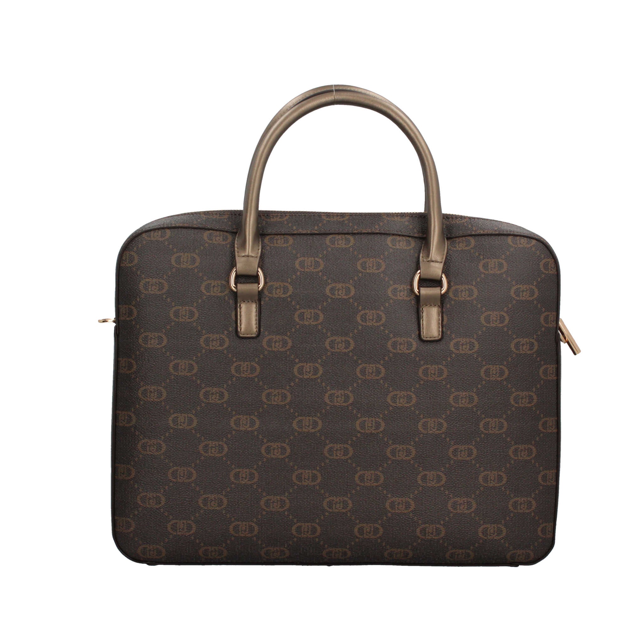 Borsa Liu Jo con Stampa Monogram e Charm Cuore Marrone TU | Giò Fashion