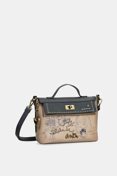 Borsa a mano Anekke Contemporary con patta e tracolla removibile