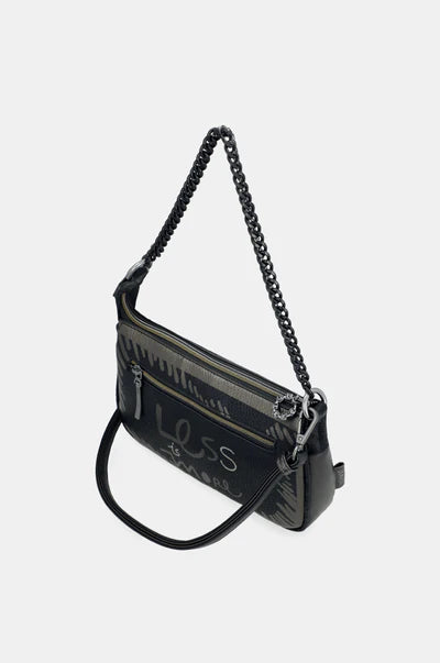 Borsa a spalla Anekke con catena e tracolla regolabile