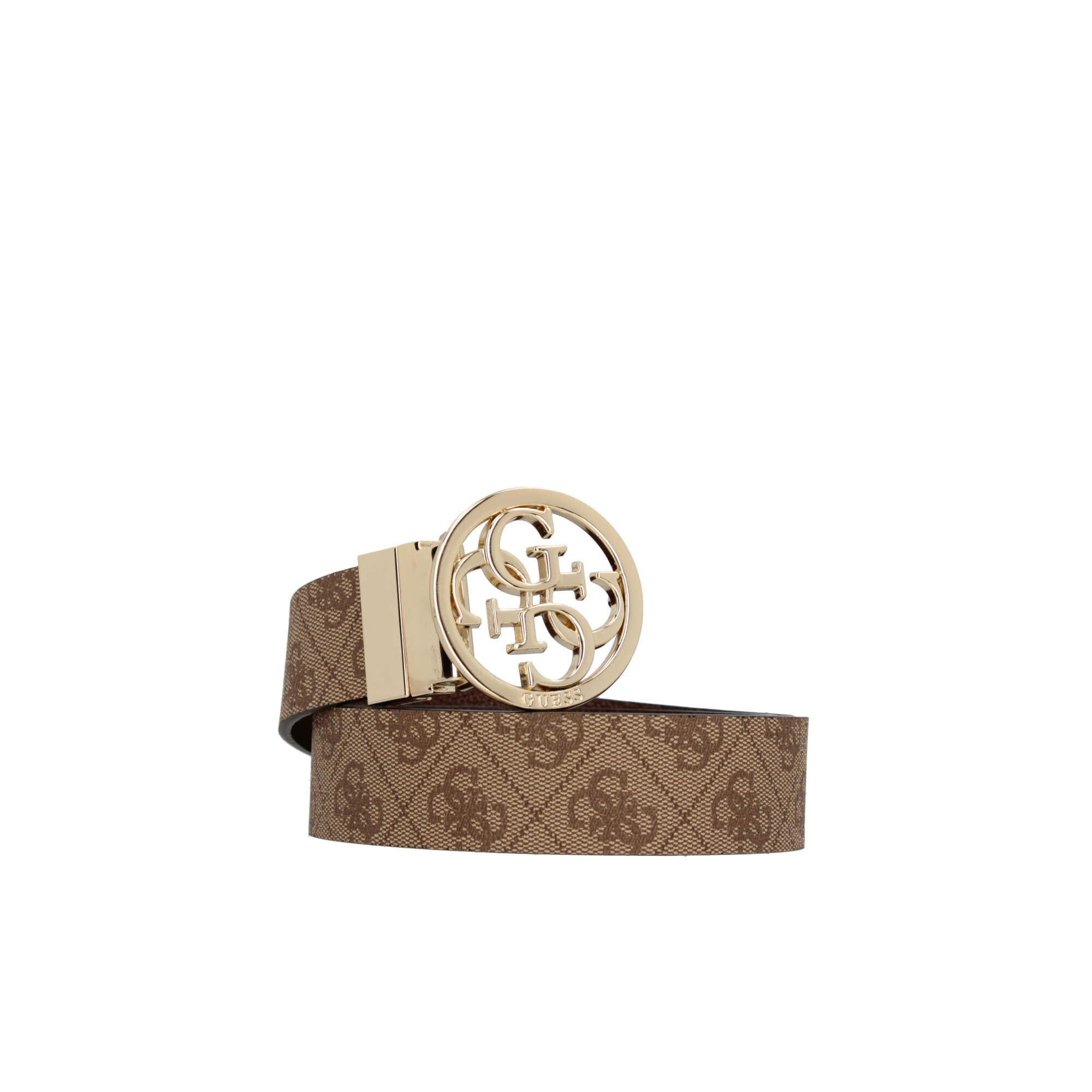 Cintura Reversibile Guess con Fibbia Logo Dorata