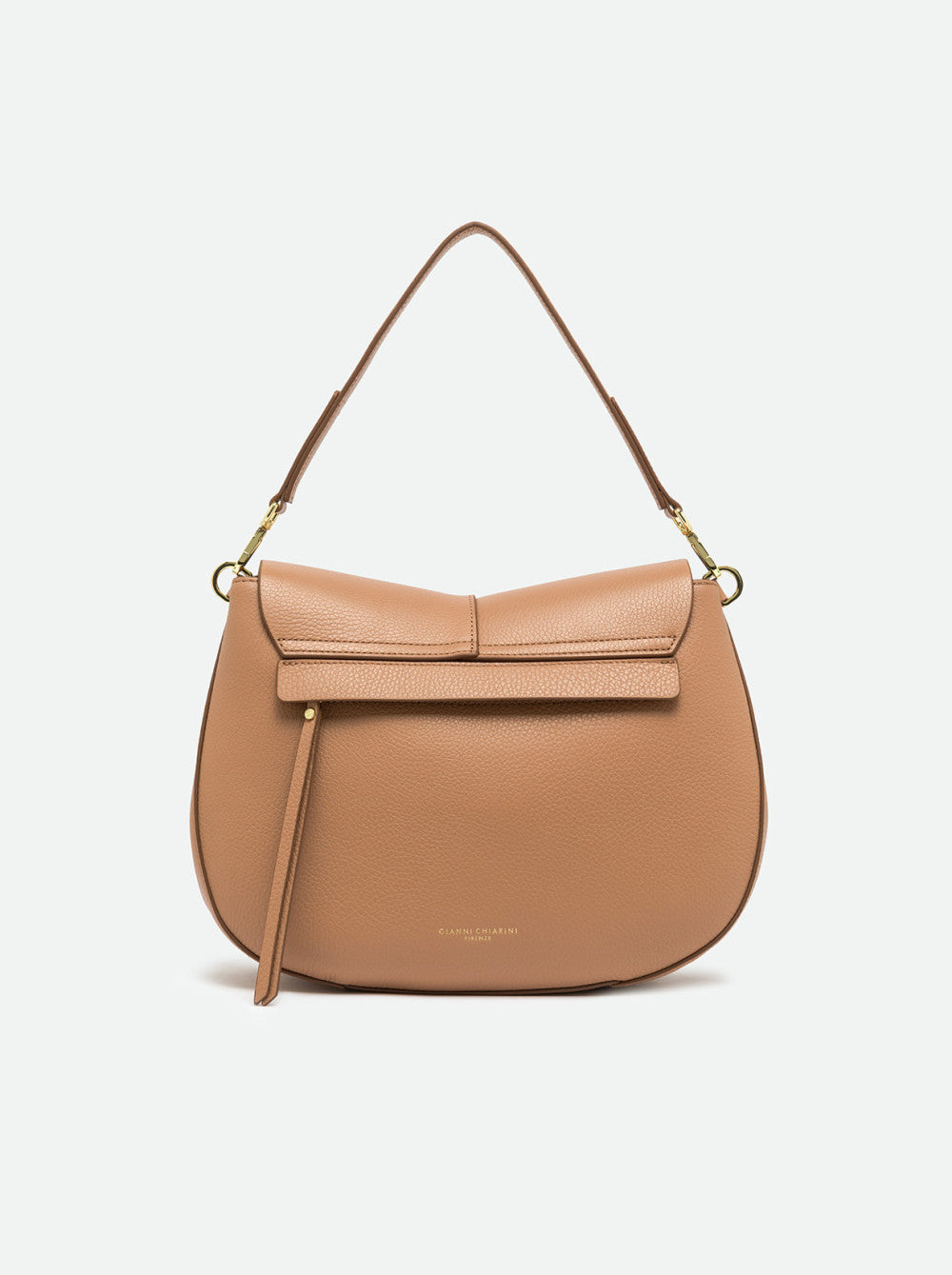 Borsa a spalla Gianni Chiarini Helena Round in pelle con doppia portabilità