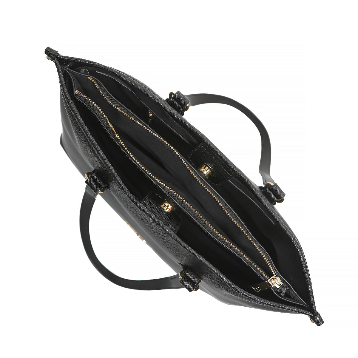 Borsa shopper By Byblos capiente in ecopelle saffiano NERO TU | Giò Fashion