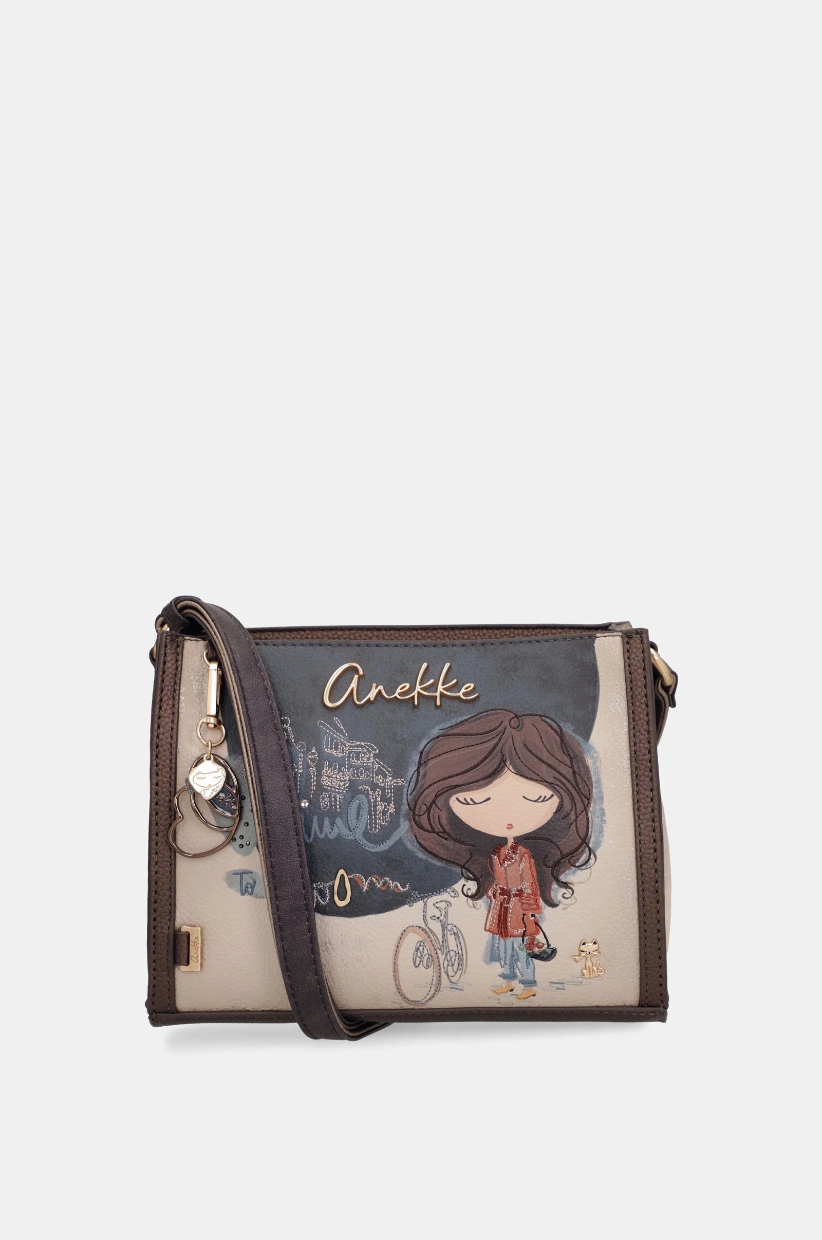 Borsa a Tracolla Donna Anekke Compatta con Tasche