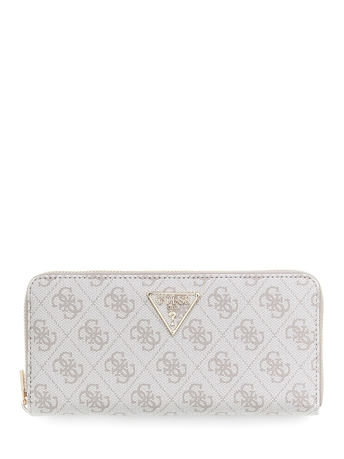 Portafoglio lungo Guess donna logo all over con zip