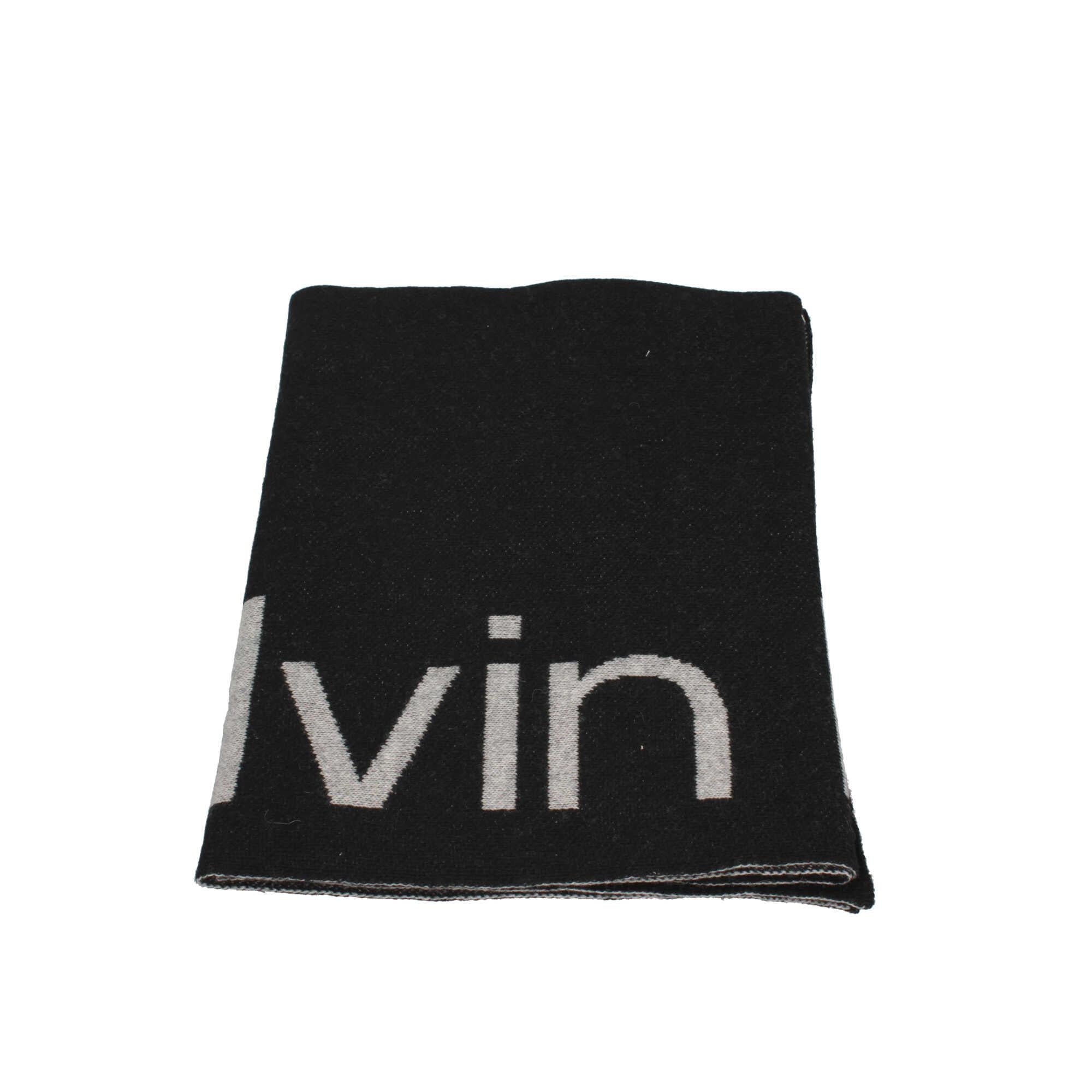 Sciarpa in misto lana con logo lettering Calvin Klein