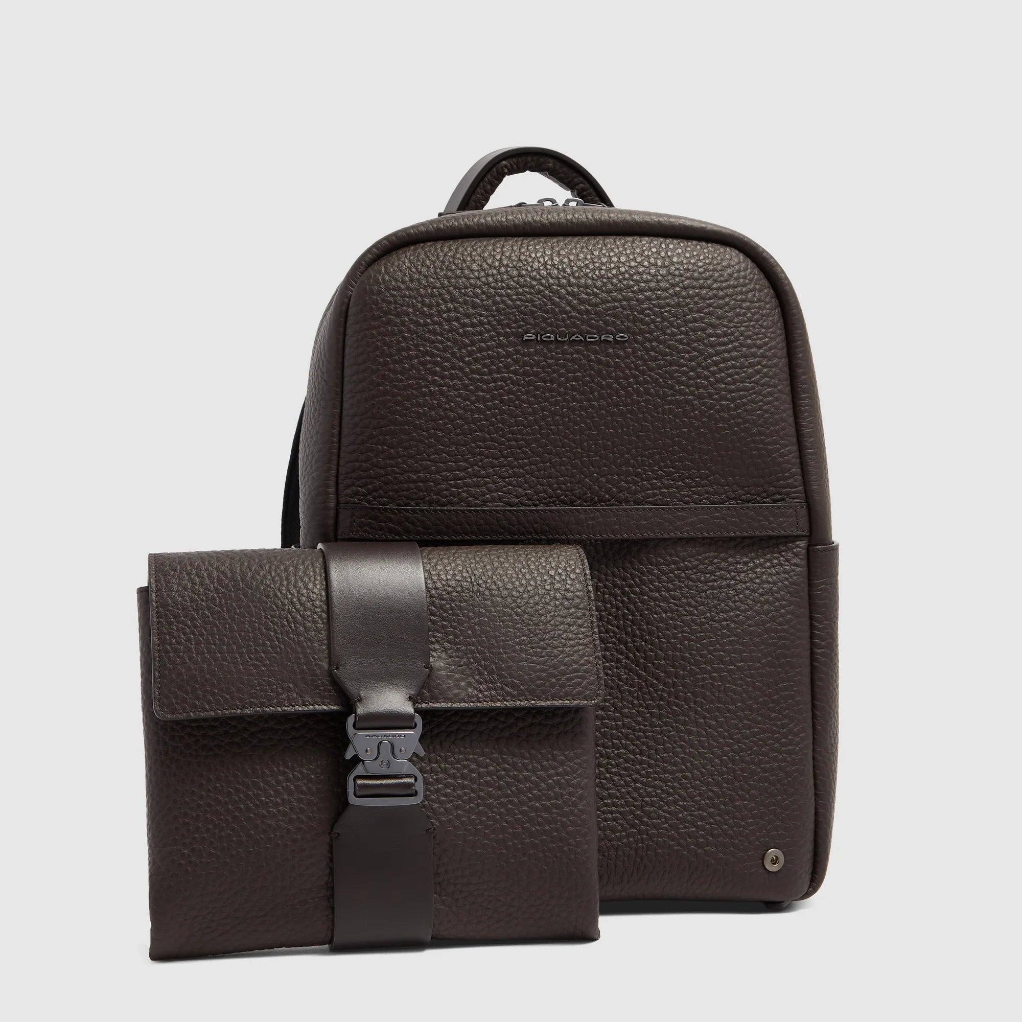 Zaino Uomo Porta PC 14" in Pelle con Doppio Scomparto