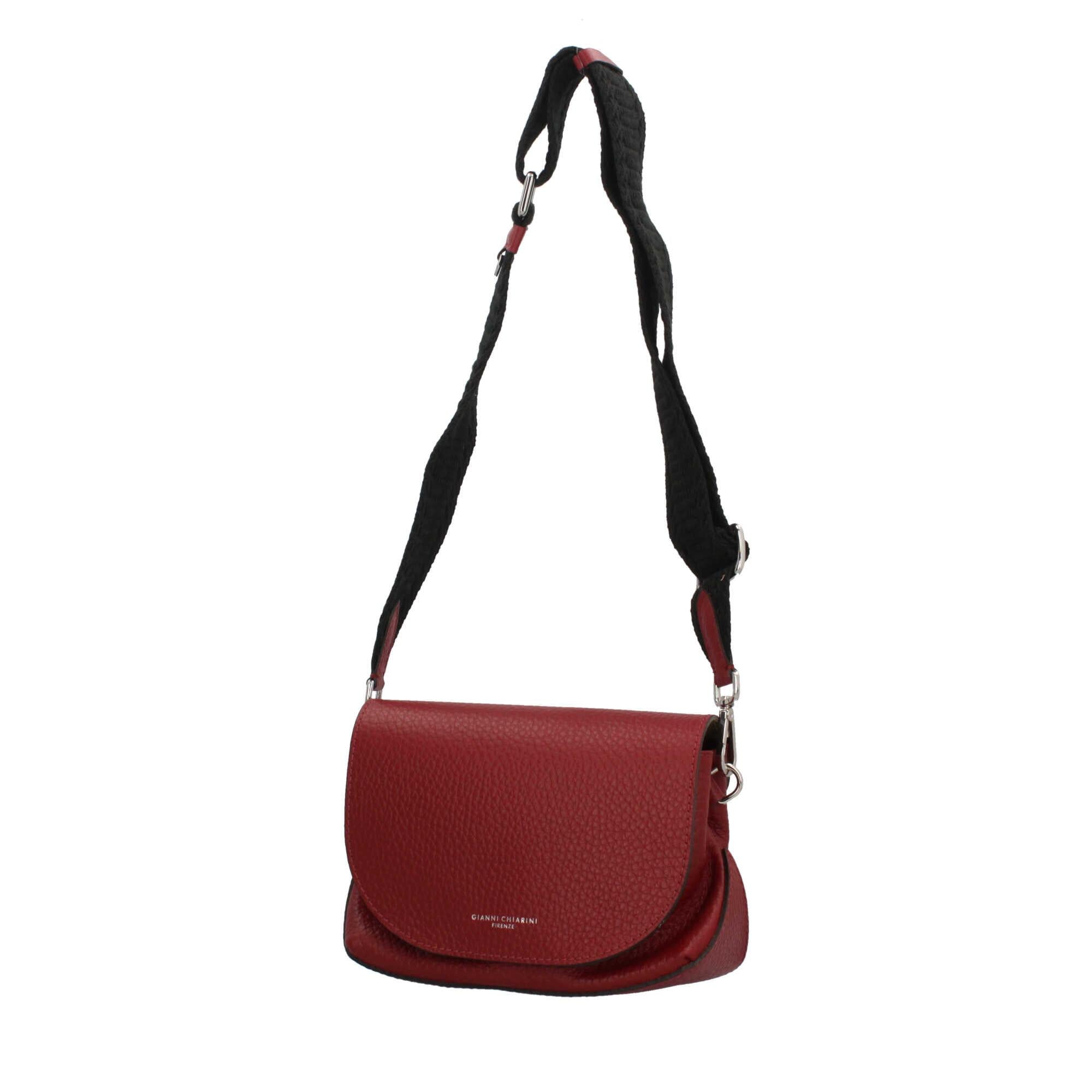 Gianni Chiarini Minerva - Borsa a Tracolla in Pelle Maxi-Grain con Chiusura Magnetica