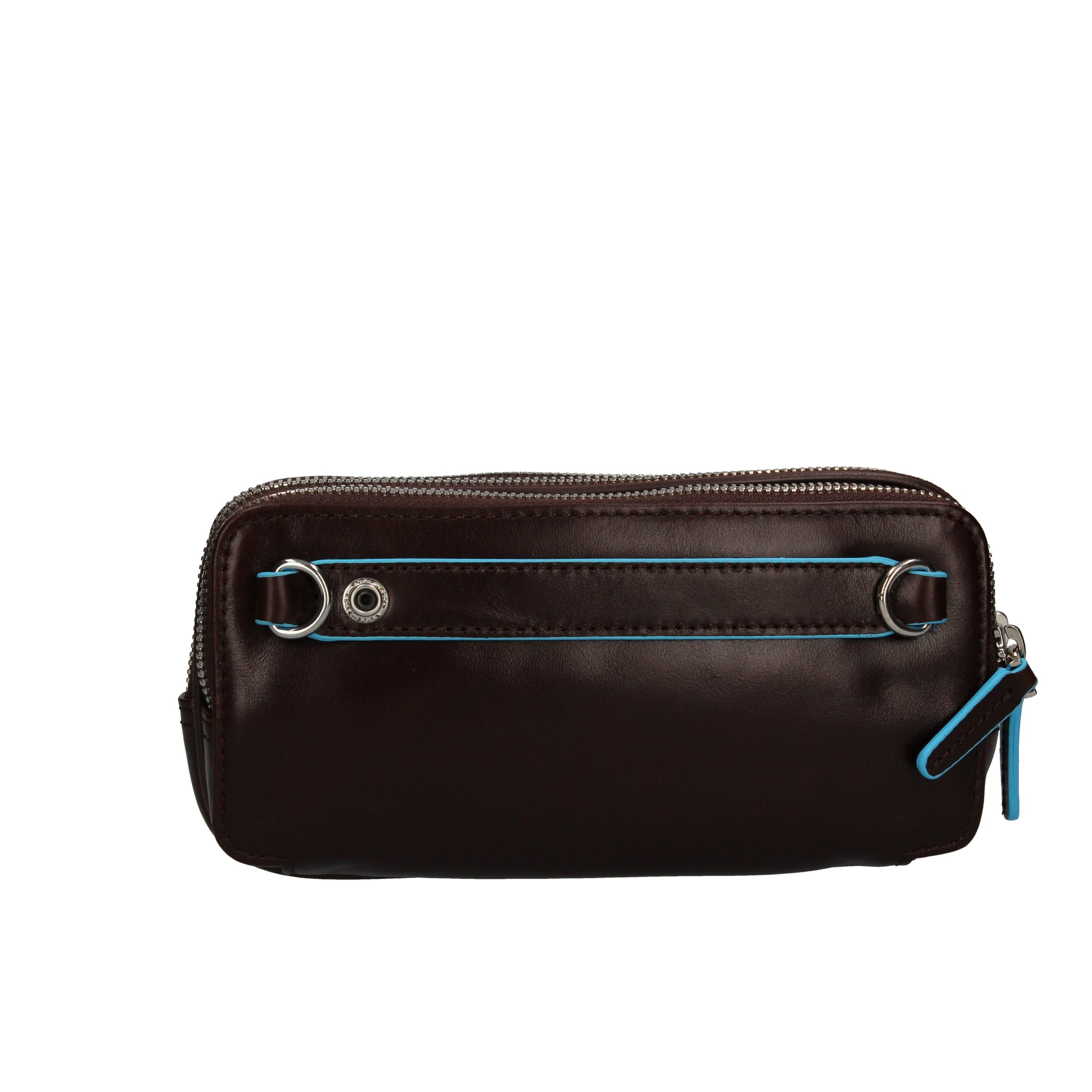 Pochette in pelle con 3 scomparti