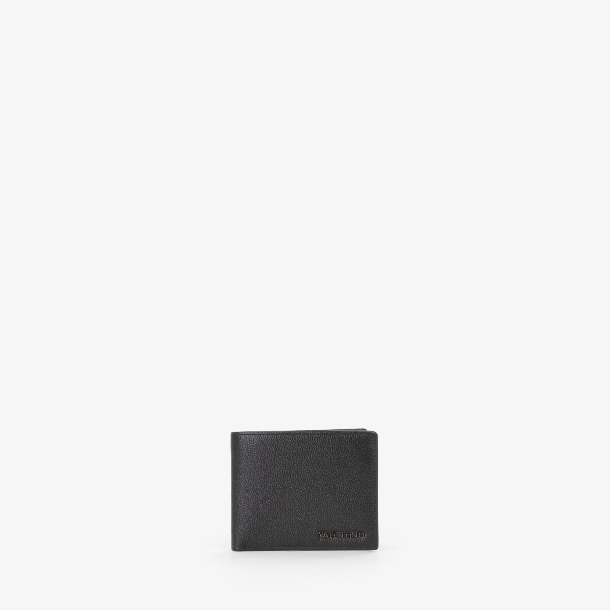 Portafoglio uomo Mario Valentino in effetto pelle martellata con design classico Nero TU | Giò Fashion
