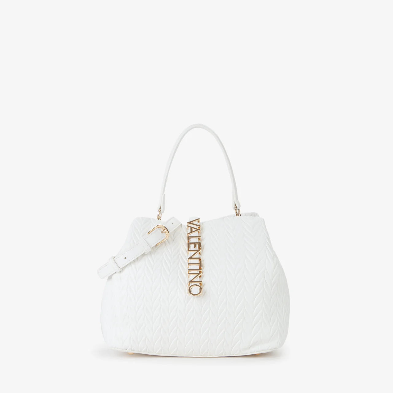 Valentino borsa a mano donna trapuntata con logo Bianco TU | Giò Fashion