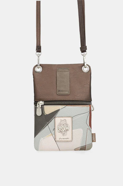 Borsa tracolla donna Anekke piccola con zip e tracolla regolabile Marrone TU | Giò Fashion