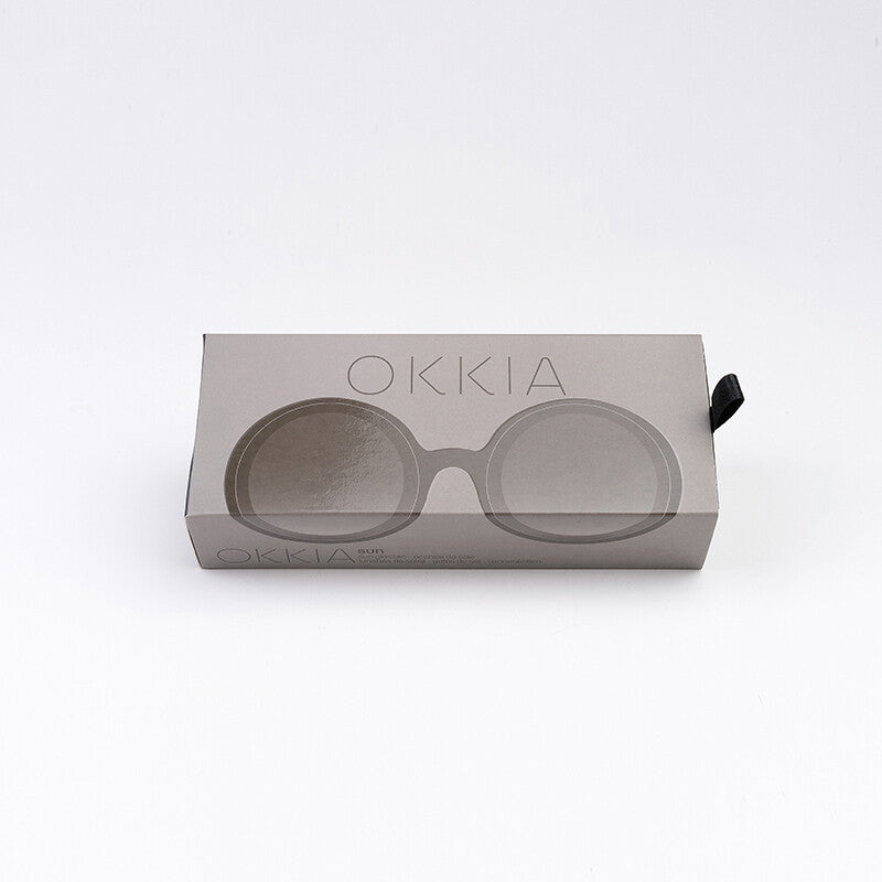 OKKIA Monica Round Occhiali da Sole Donna Oversize con Lenti Sfumate e Protezione UV400
