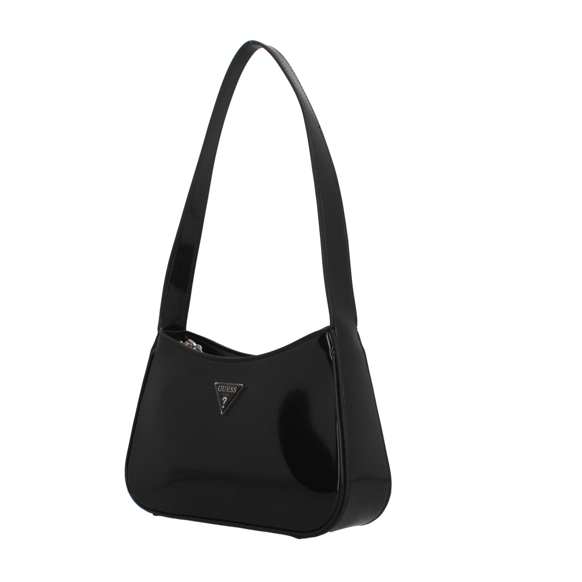 Borsa a spalla lucida Guess NERO TU | Giò Fashion