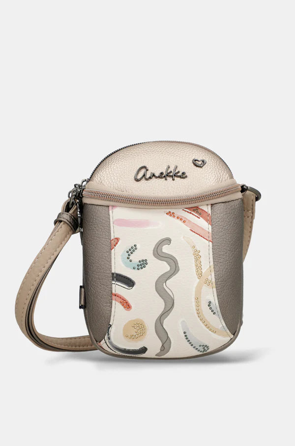 Borsa tracolla donna Anekke piccola con zip e tracolla regolabile
