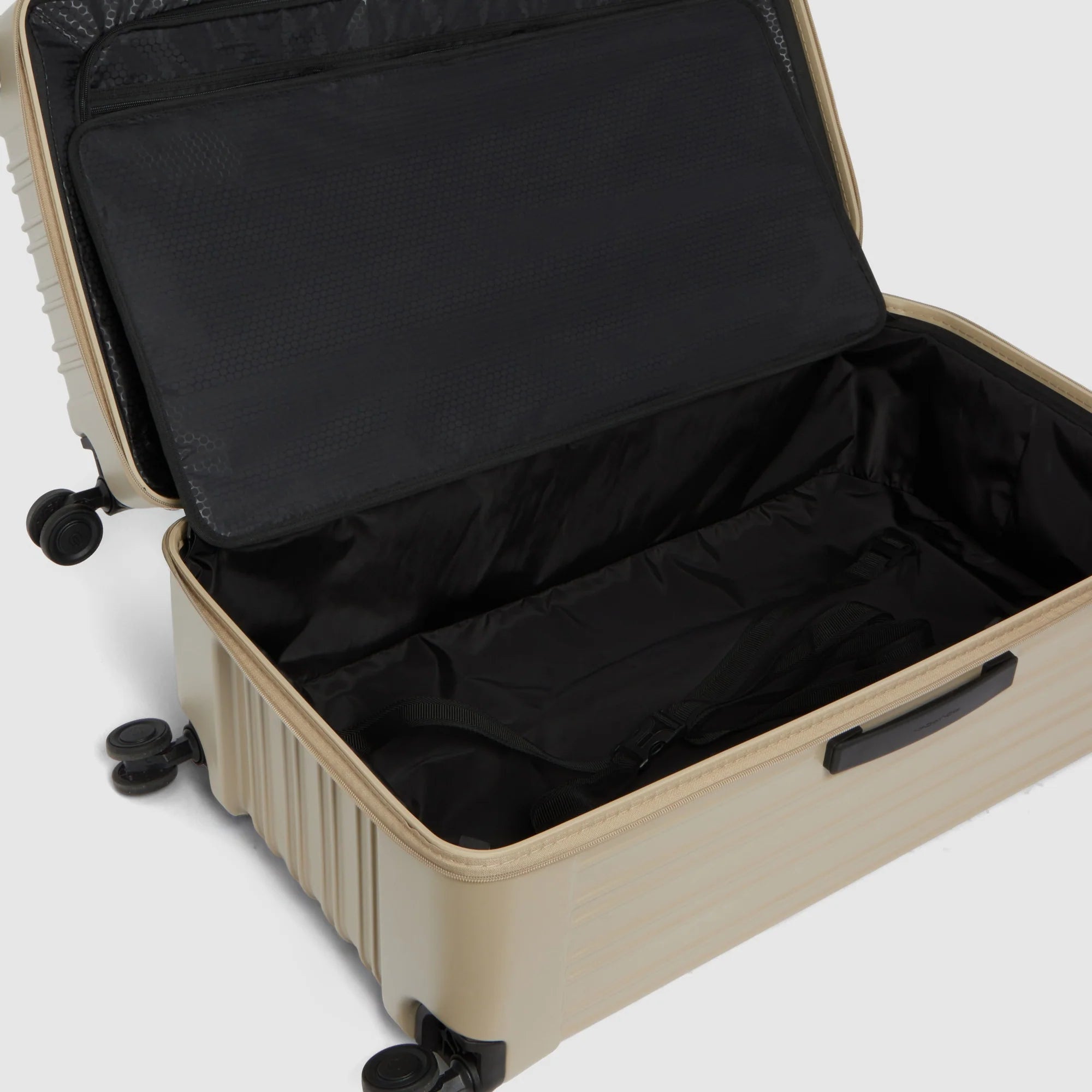 Piquadro Trolley Rigido Trunk PQ-Light Beige Opaco con 4 Ruote e Lucchetto TSA
