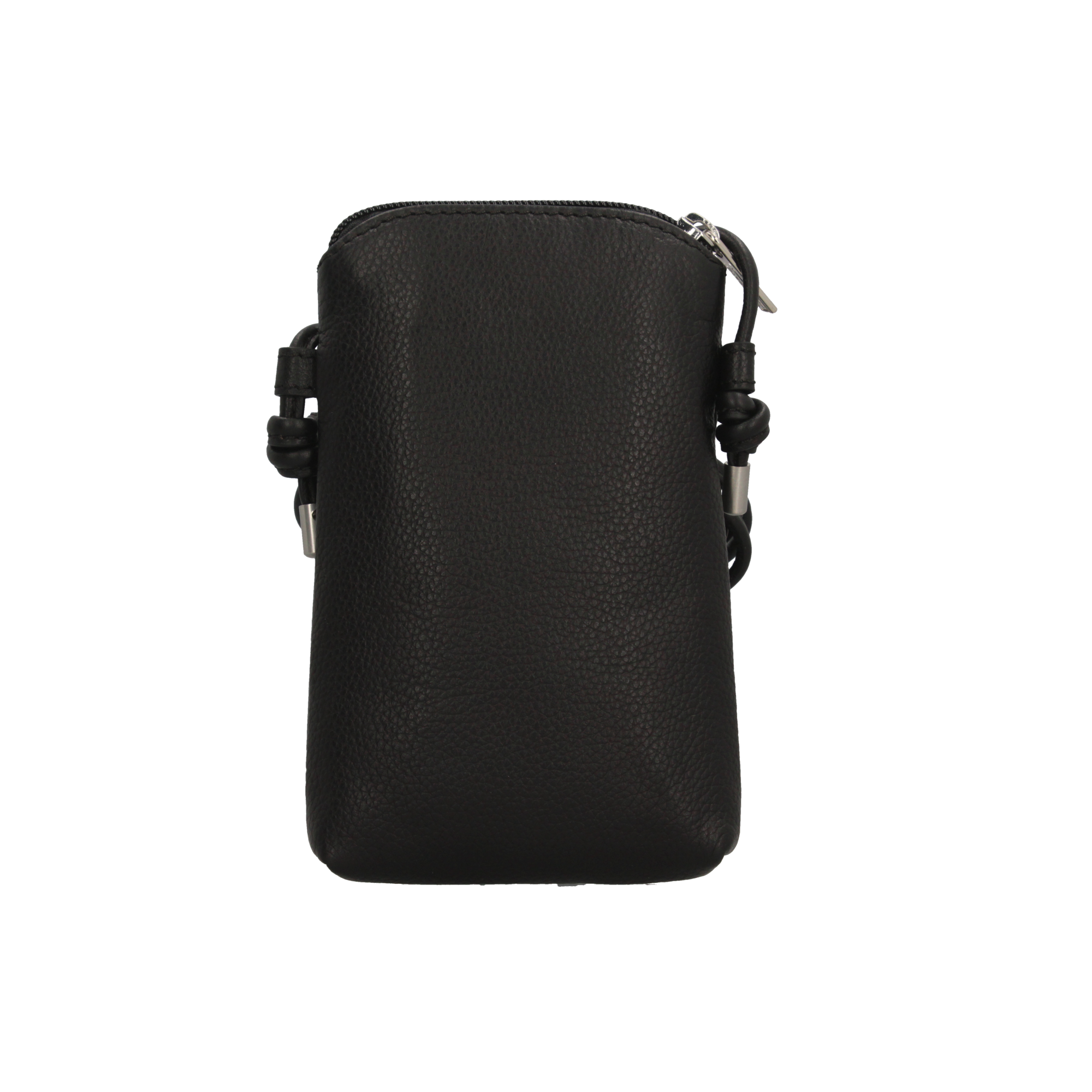 Tracolla Roncato compatta porta smartphone in pelle con laccio regolabile NERO TU | Giò Fashion