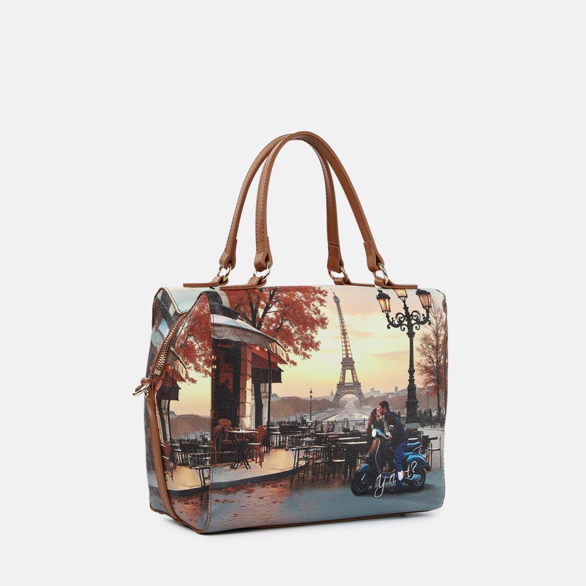 Ynot borsa Boston con doppi manici