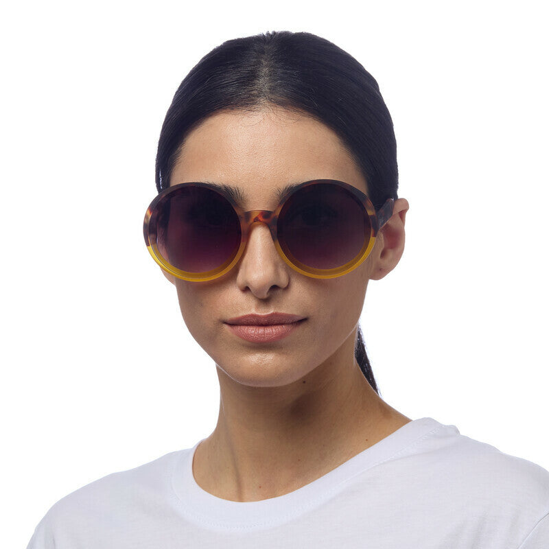 OKKIA Monica Round Occhiali da Sole Donna Oversize con Lenti Sfumate e Protezione UV400