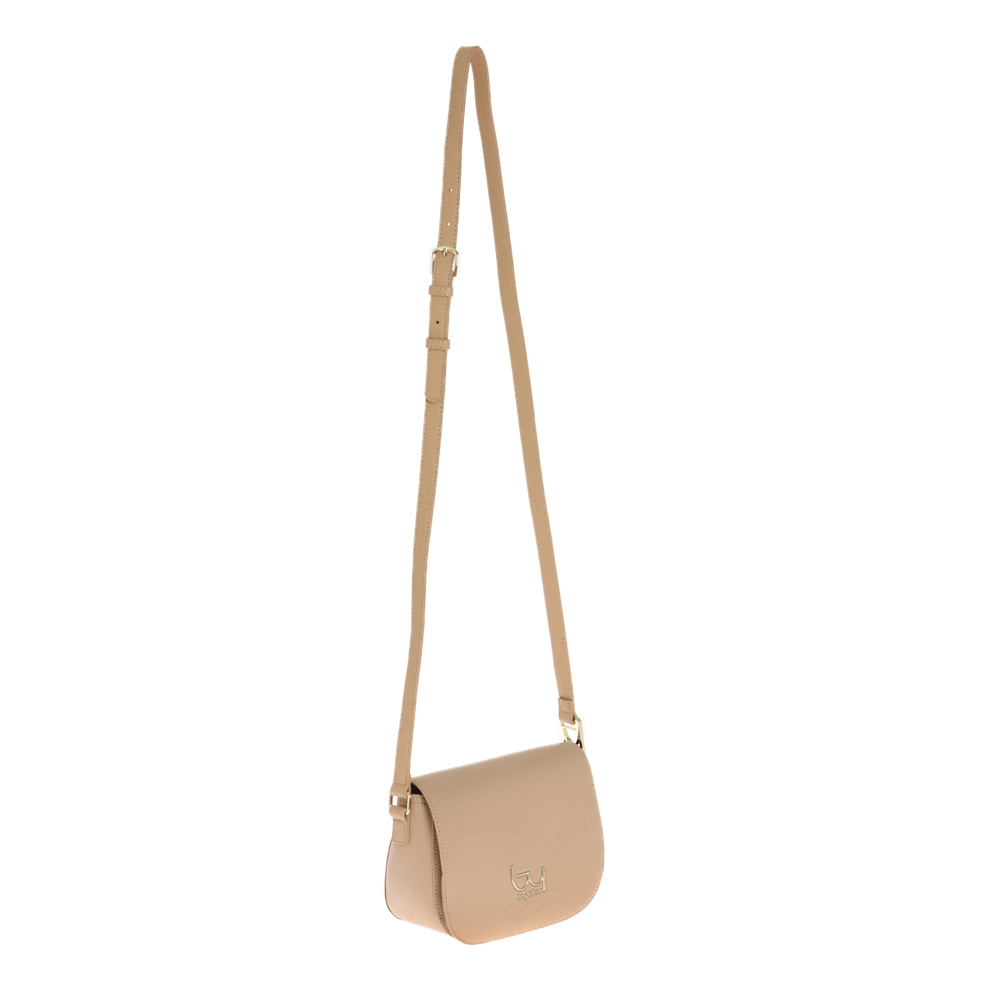 Borsa a tracolla By Byblos con patta e logo frontale Beige TU | Giò Fashion