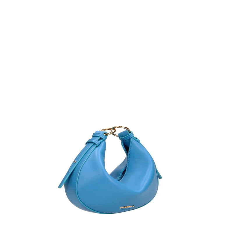 Borsa Vivienne D donna a mano design moderno con catena elegante Blu TU | Giò Fashion